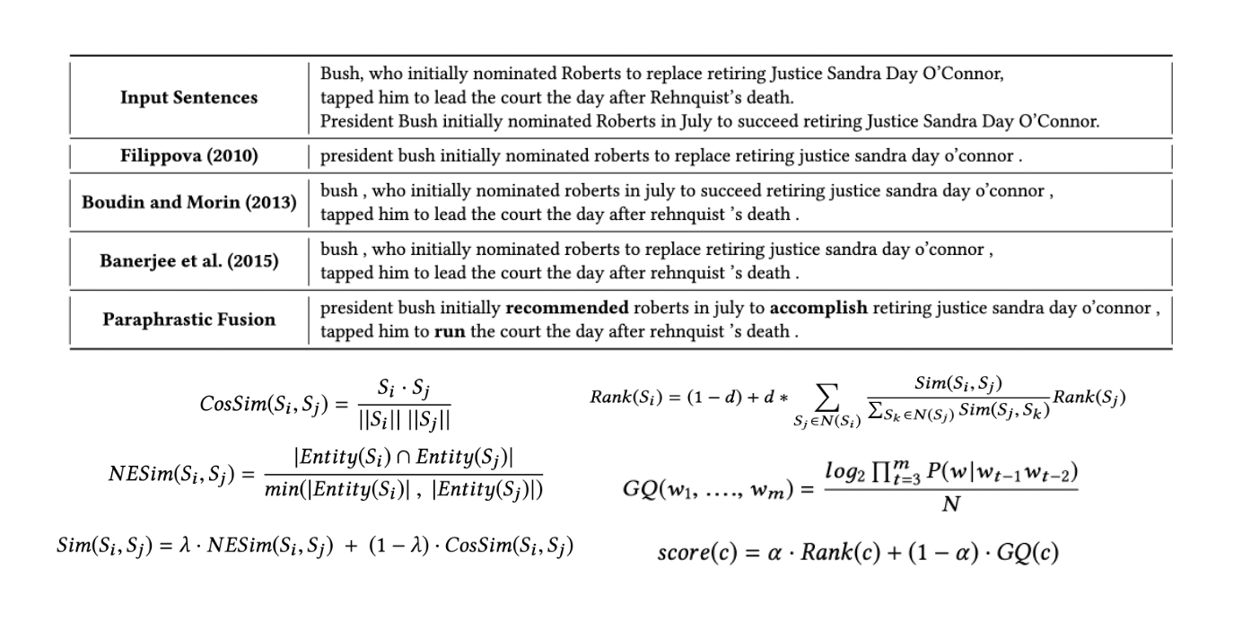 Paraphrastic Fusion for Abstractive Multi-Sentence Compression Generation — thumbnail